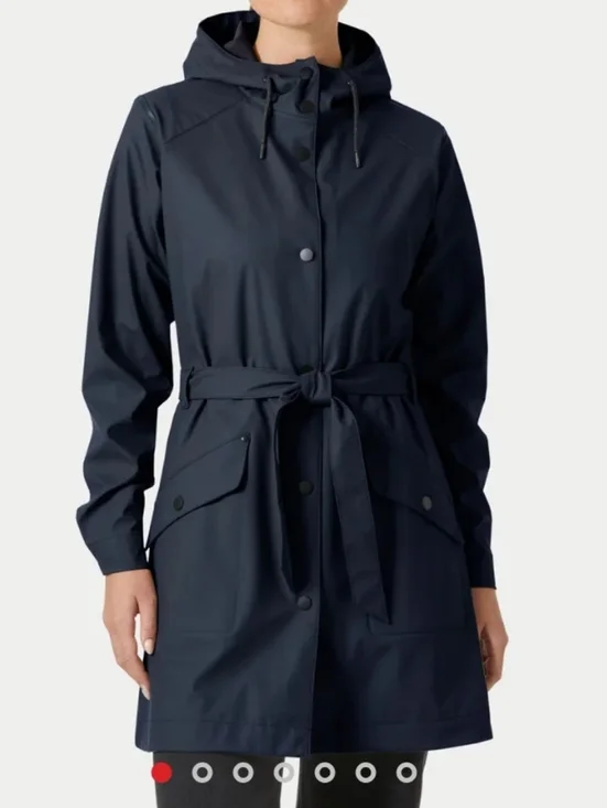 Helly Hansen NWT Kirkwall II Raincoat Navy Women's XS - Picture 2 of 16
